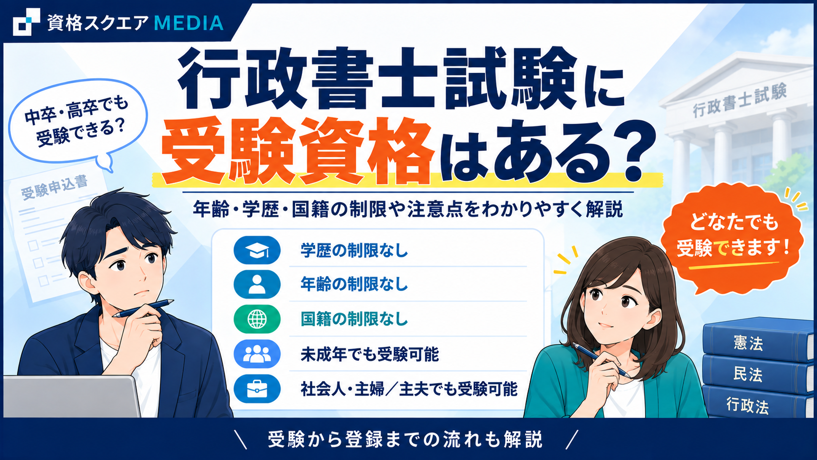 行政書士試験に受験資格はある？